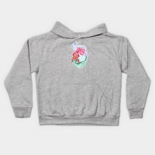 Strawberry Hair Mermaid Kids Hoodie